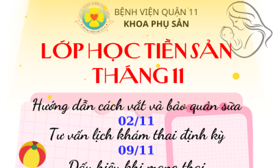 Lớp học tiền sản tháng 11 năm 2023